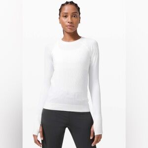 LULULEMON | Rest Less Pullover - Aerial Current White - Sz‎ 6/8